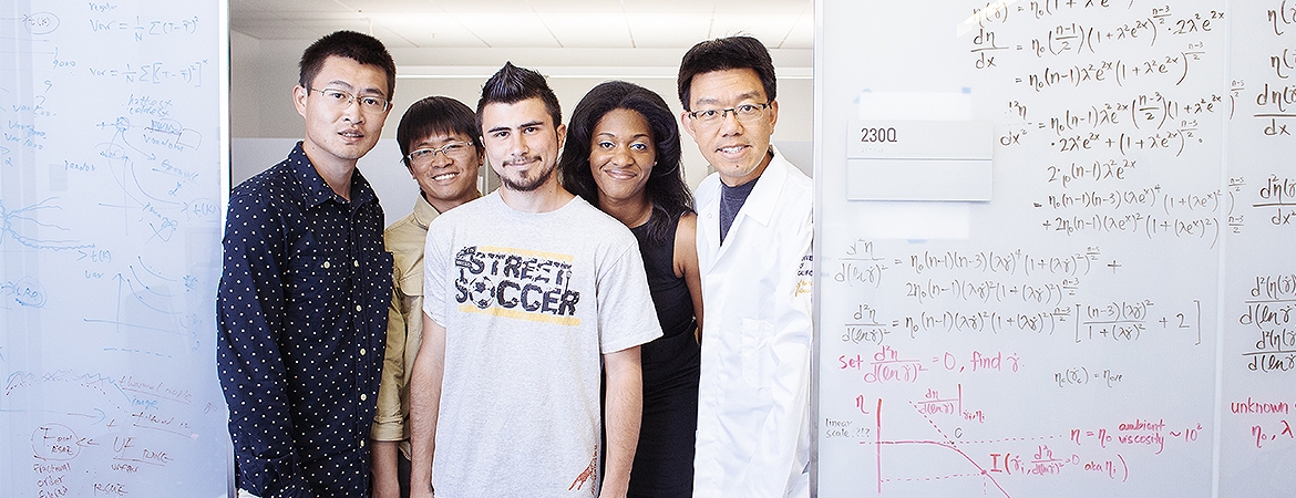 TEEL lab students and professor