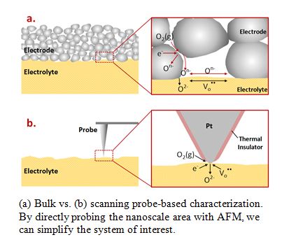 Bulk versus scanning probe